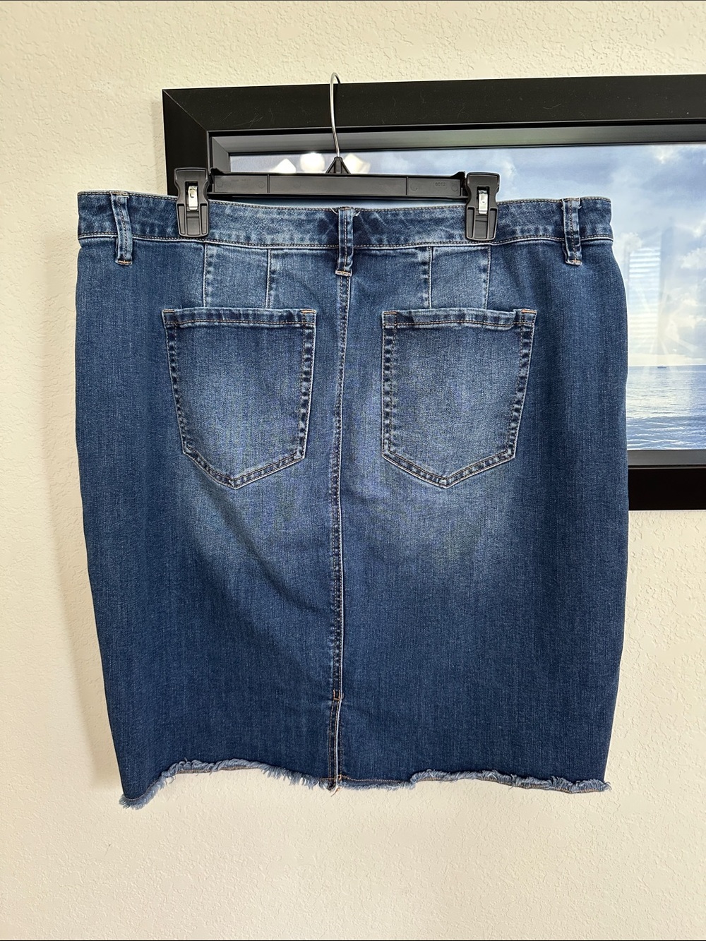 Lane Bryant Stretch Blue Denim Skirt 20W - Picture 2 of 14